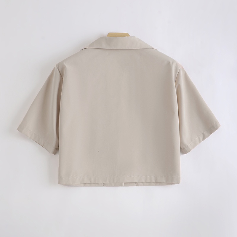Áo khoác blazer ZANZEA dáng ngắn rộng tay lỡ cổ bẻ thời trang công sở nữ