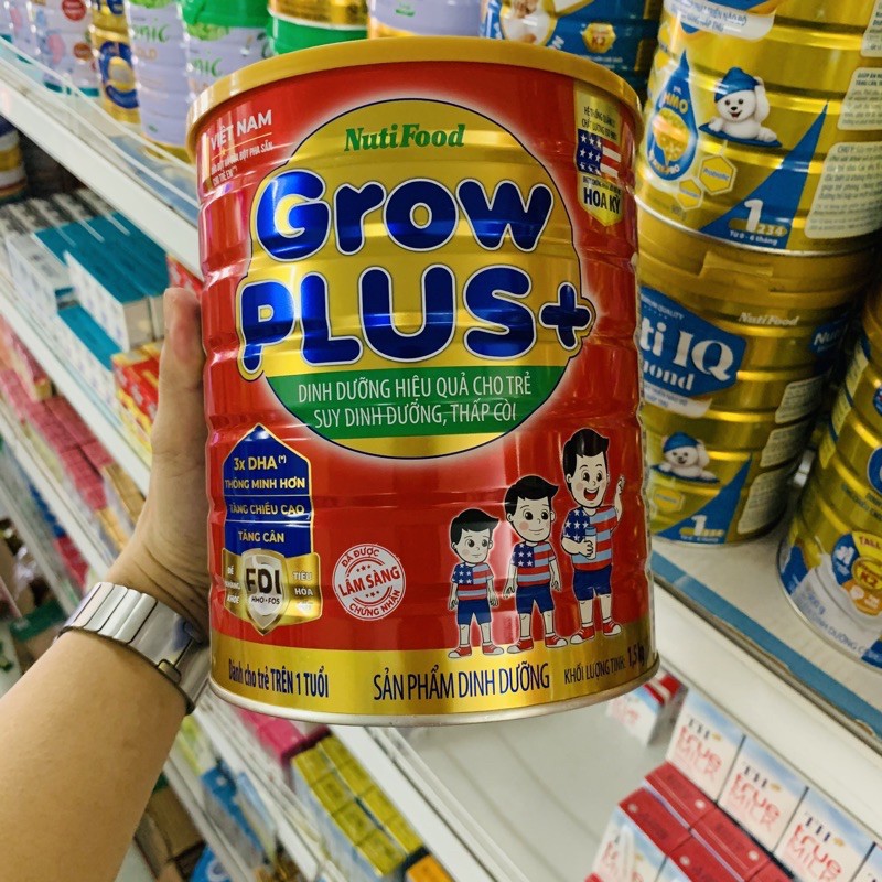 GrowPLUS+ Đỏ Cho Trẻ Suy Dinh Dưỡng Trên 1 Tuổi 1.5kg