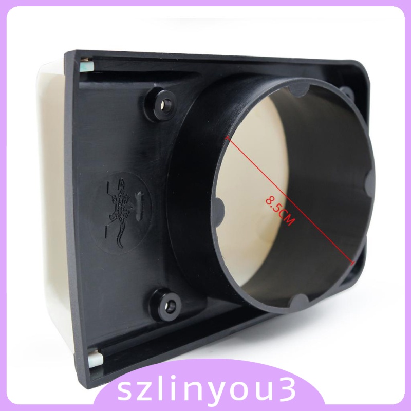 Set 2 Lỗ Thông Khí Bằng Nhựa Màu Trắng / Đen Cho Tàu Thuyền 3 Inch | BigBuy360 - bigbuy360.vn