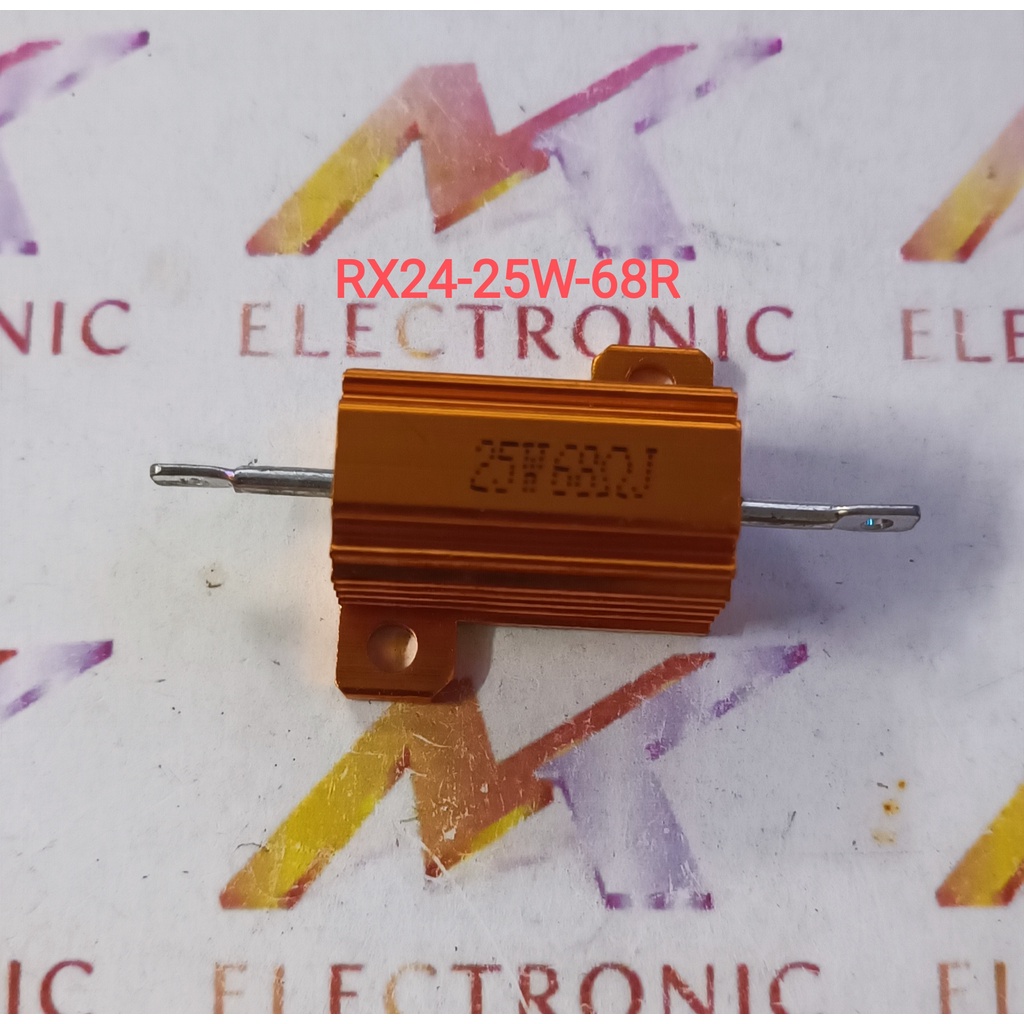 Điện trở vỏ nhôm vàng RX24 25W 68R 25W68R (con)