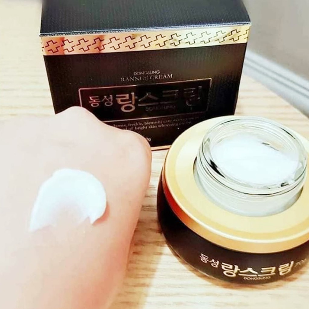 Kem Dưỡng Trắng Da, Mờ Nám Chiết Xuất Từ Hoa Cúc La Mã DongSung Rannce Cream 10g - Viebeauty