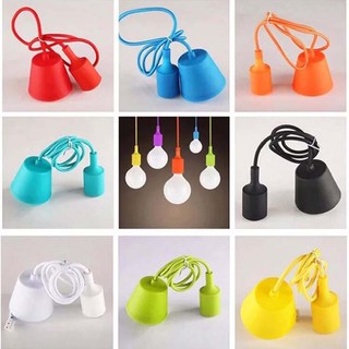 DÂY ĐÈN THẢ NHỰA DÀI 1M, ĐUI E27
