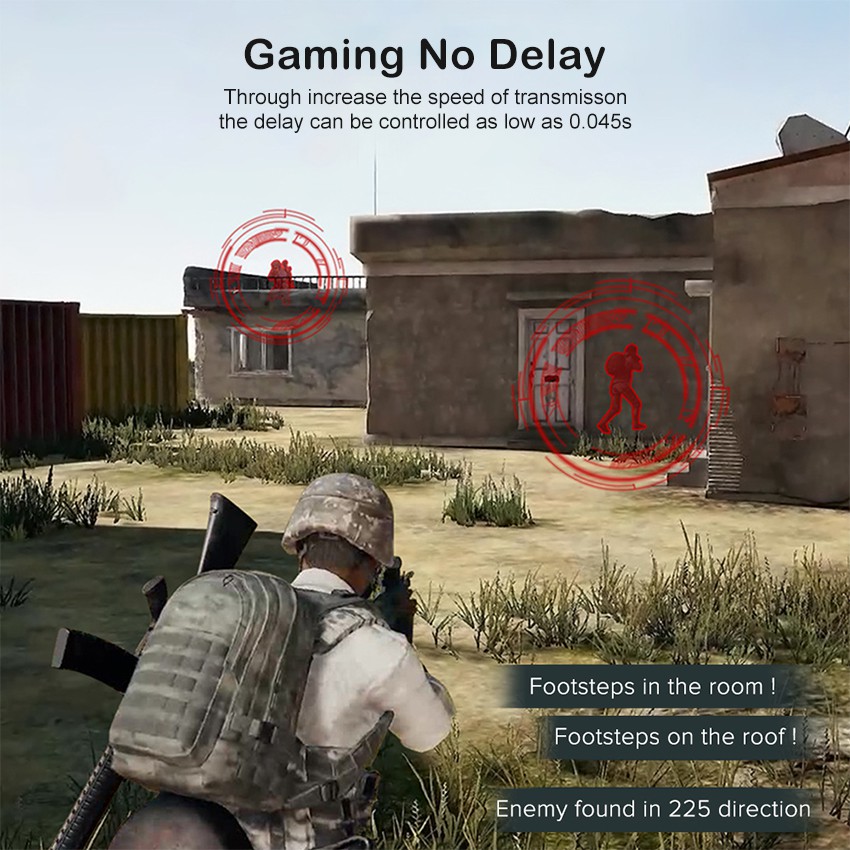 Tai Nghe Chơi game bluetooth 5.1 superb bass Mạnh Mẽ Có Đèn Led Và Phụ Kiện