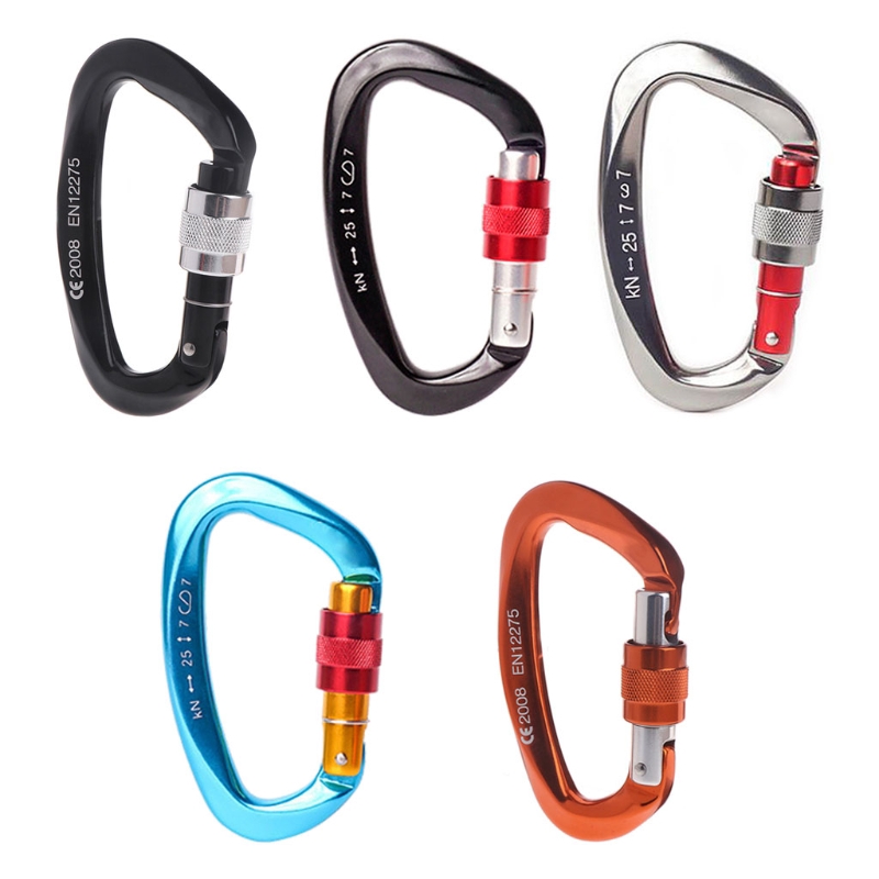 ★yong♣  25kN Carabiner Buckle Aluminum Alloy Hook Climbing Camping Outdoor Survival Tool