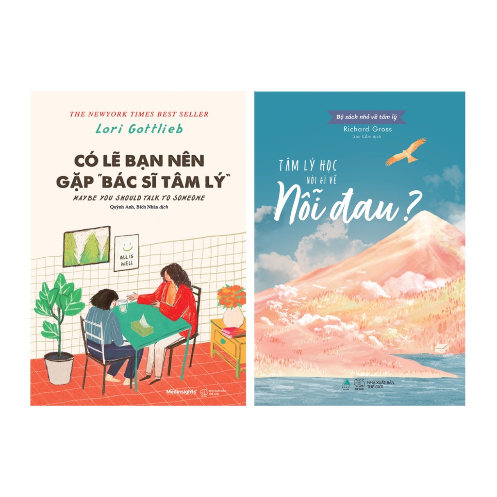 Sách combo 2 Cuốn: Có Lẽ Bạn Nên Gặp Bác Sĩ Tâm Lý + Tâm Lý Học Nói Gì Về Nỗi Đau?