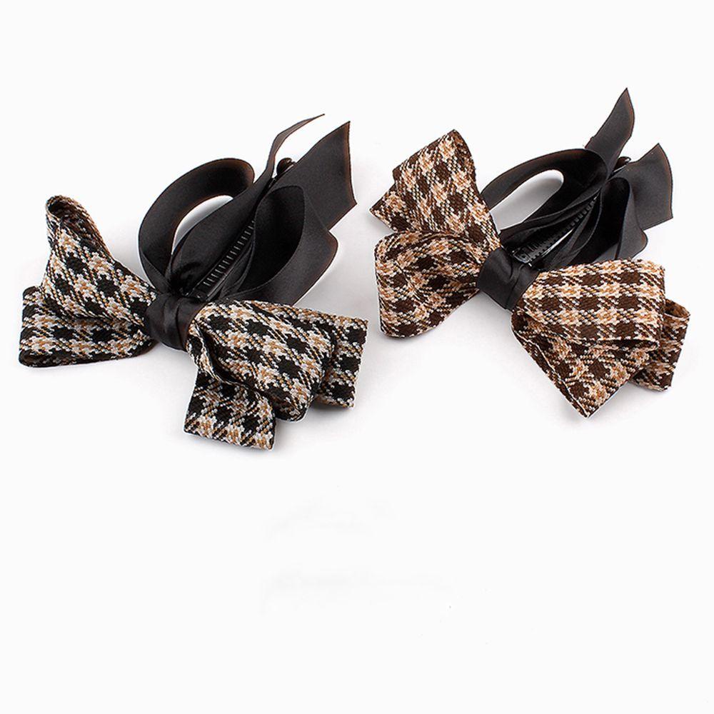 IVORY Kẹp Tóc Đính Nơ Cỡ Lớn Phong Cách Vintage Sang Trọng Cho Nữ