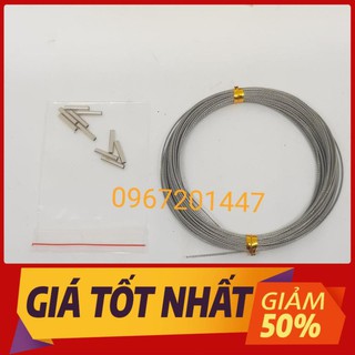 Dây cáp câu cá Fishing Sport, cáp câu cá biển , cáp câu cá chẽm cá chim dài 10m kèm 10 ống bấm cáp