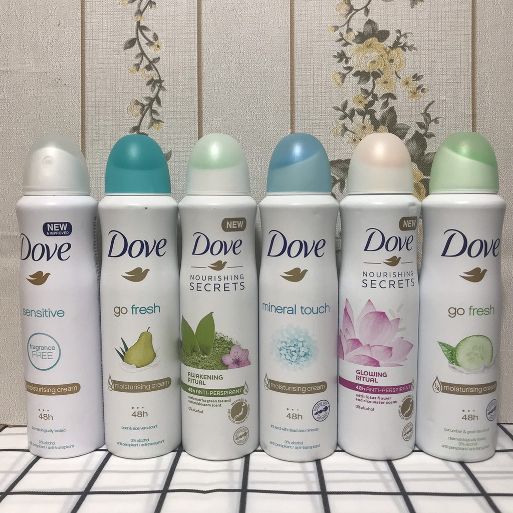 Xịt khử mùi toàn thân Dove 150ml USA