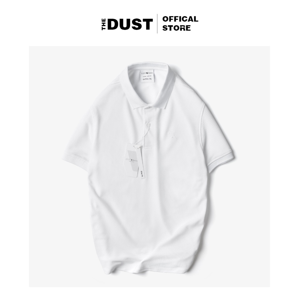 Áo thun Polo nam cổ bẻ DUST DENIM chất vải cotton dệt hạt gạo, thoáng khí, co giãn tốt