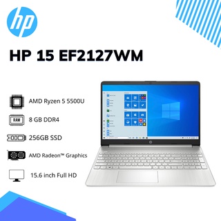 Laptop HP 15 EF2127WM R5 5500U , 8GB , 256GB SSD , 15.6″ Full HD (Bạc) – Mới 100%