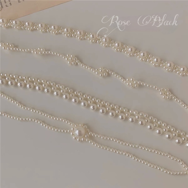 (8 mẫu) vòng cổ choker hạt vintage mã PK-01