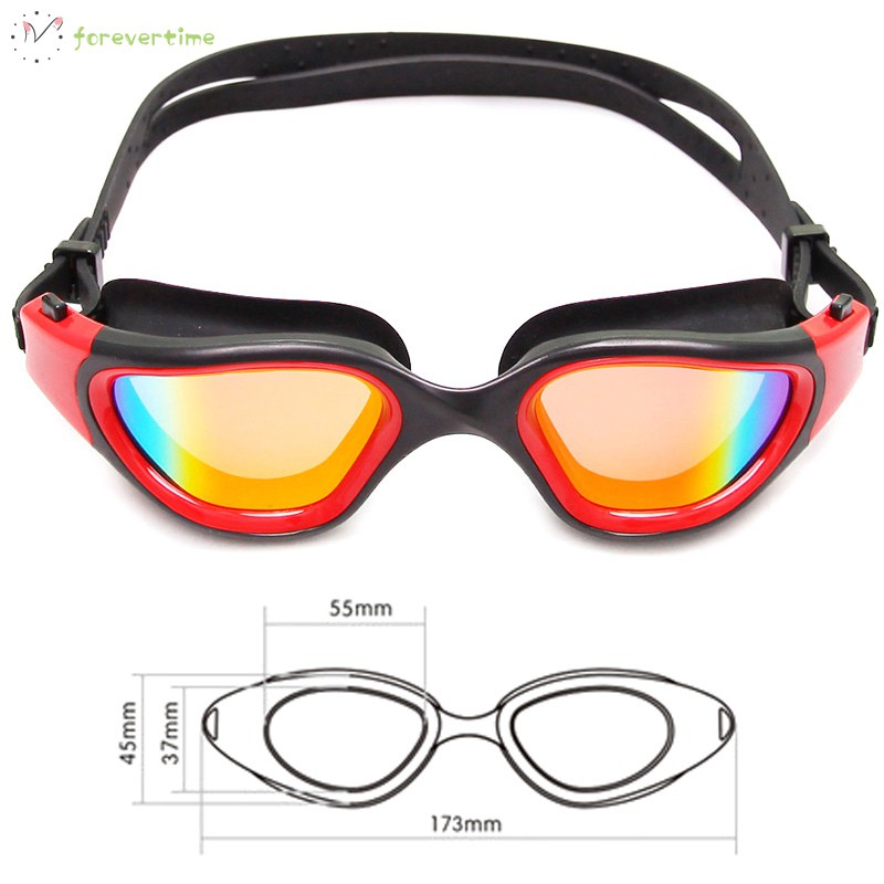 #kính# Water Glasses Professional Swimming Goggles Adult Swimming Waterproof Anti Fog Adjustable Goggles