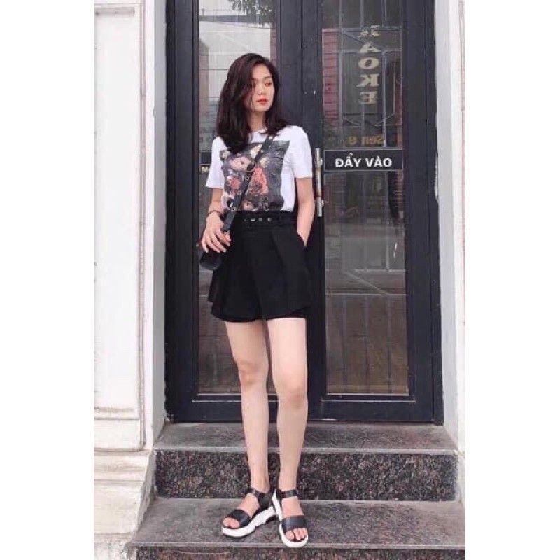 Quần đùi 2 lớp có đai hàng hót