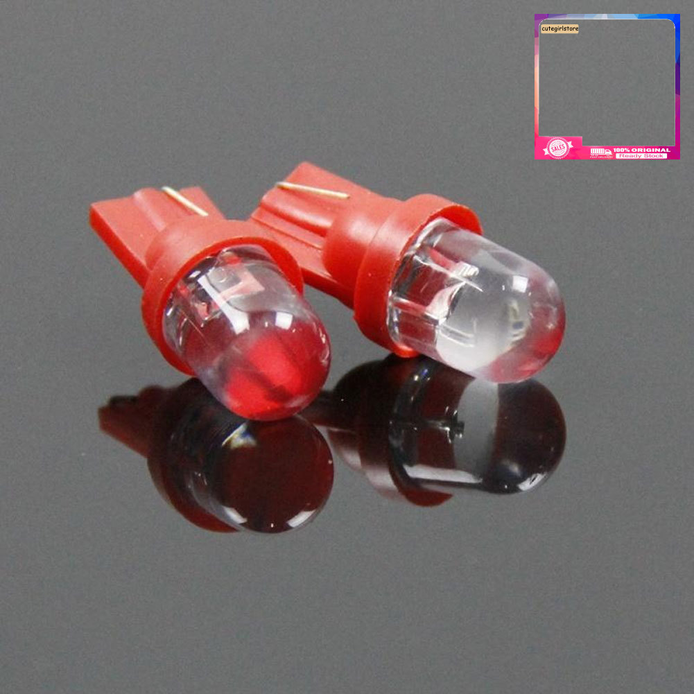 QT_2/10Pcs LED Car Auto Wedge Light Side Dashboard Number Plate Lamp Bulb