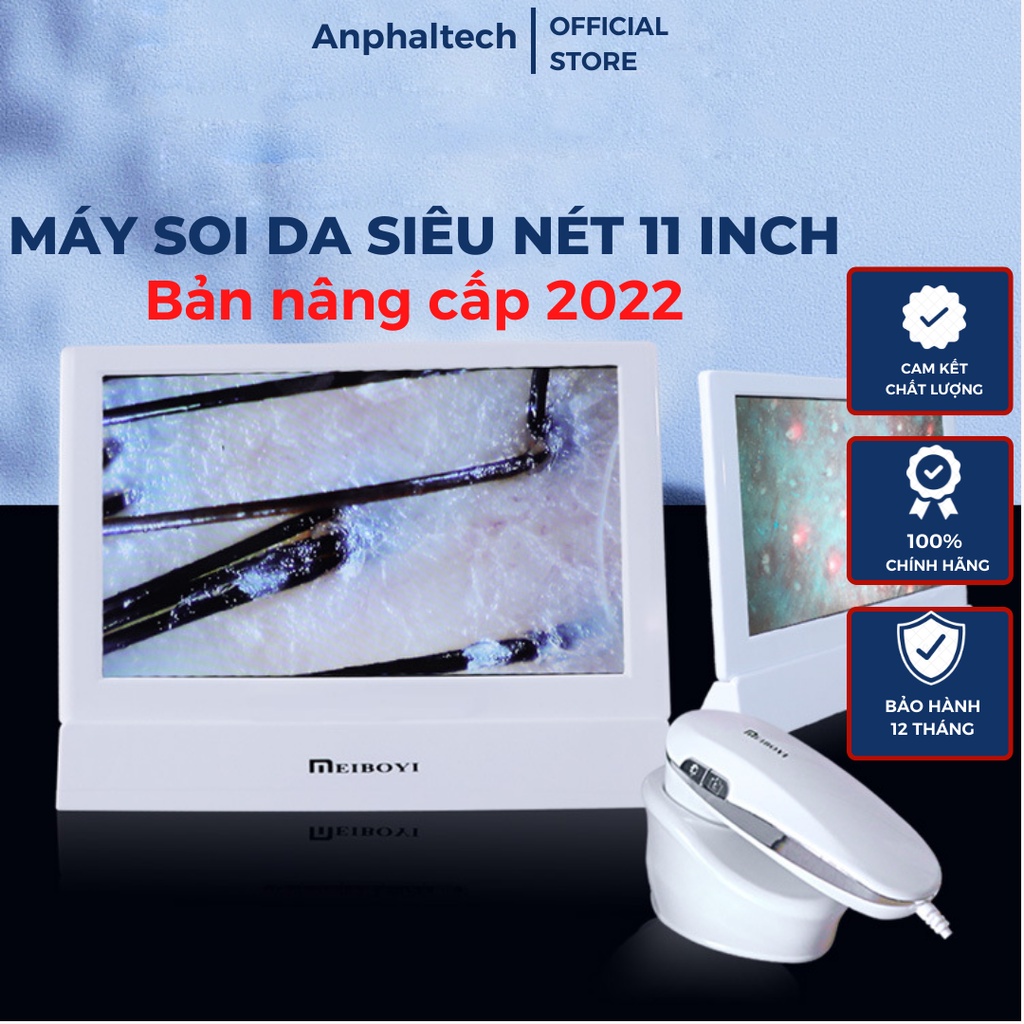 Máy Soi Da Ipad MEIBOYI, Máy Soi Da Mặt Đầu Phân Tích Da Có Màn Hình 11 Inch Cao Cấp Thế Hệ Mới 2023, Nhiều Chế Độ Soi