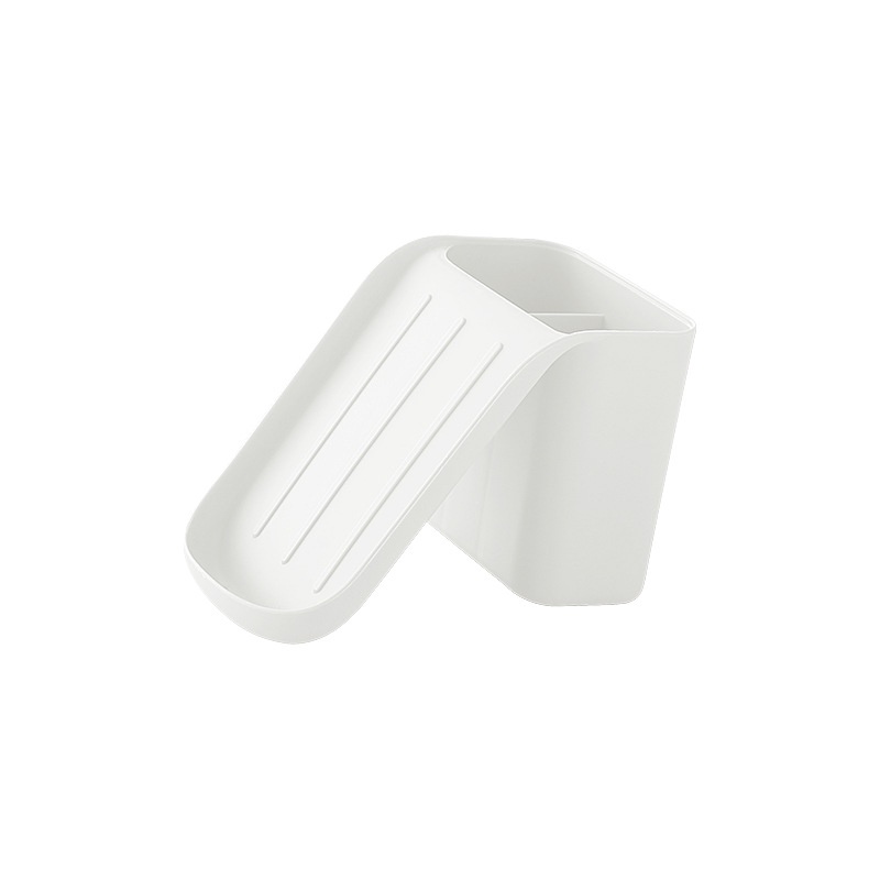 Khay Đựng Xà Phòng / Bàn Chải Đánh Răng Bằng Nhựa Gắn Tường Không Cần Khoan Lỗ Đa Năng