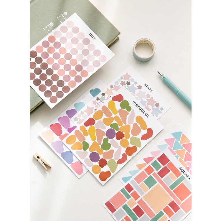 Sticker Dán Trang Trí Sổ Tay DIY Họa Tiết Hoạt Hình Đáng Yêu