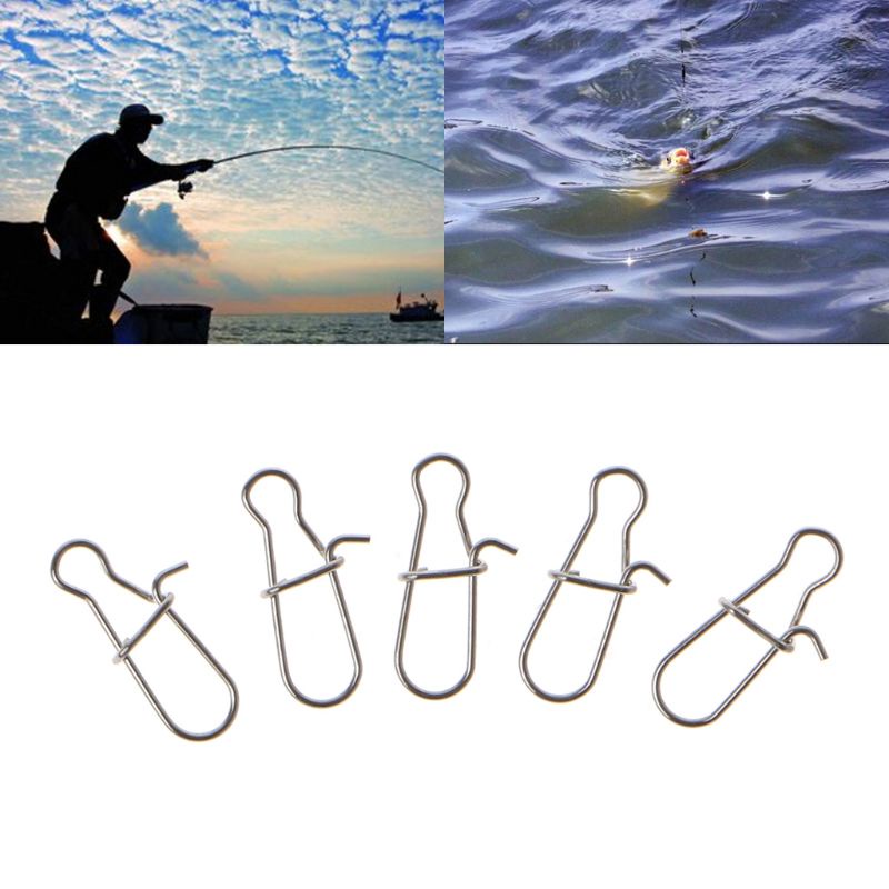 Bộ 100 Móc Câu Cá An Toàn Nhiều Kích Cỡ