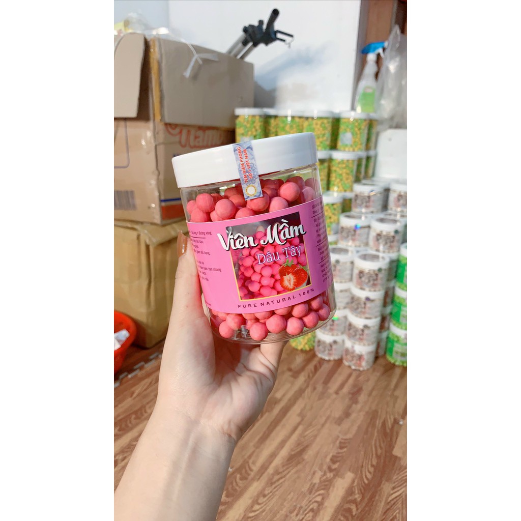 500gr viên mầm đậu nành dâu tây tăng vòng 1, đẹp da, tăng sinh lý nữ có Giấy chứng nhận An toàn thực phẩm | BigBuy360 - bigbuy360.vn