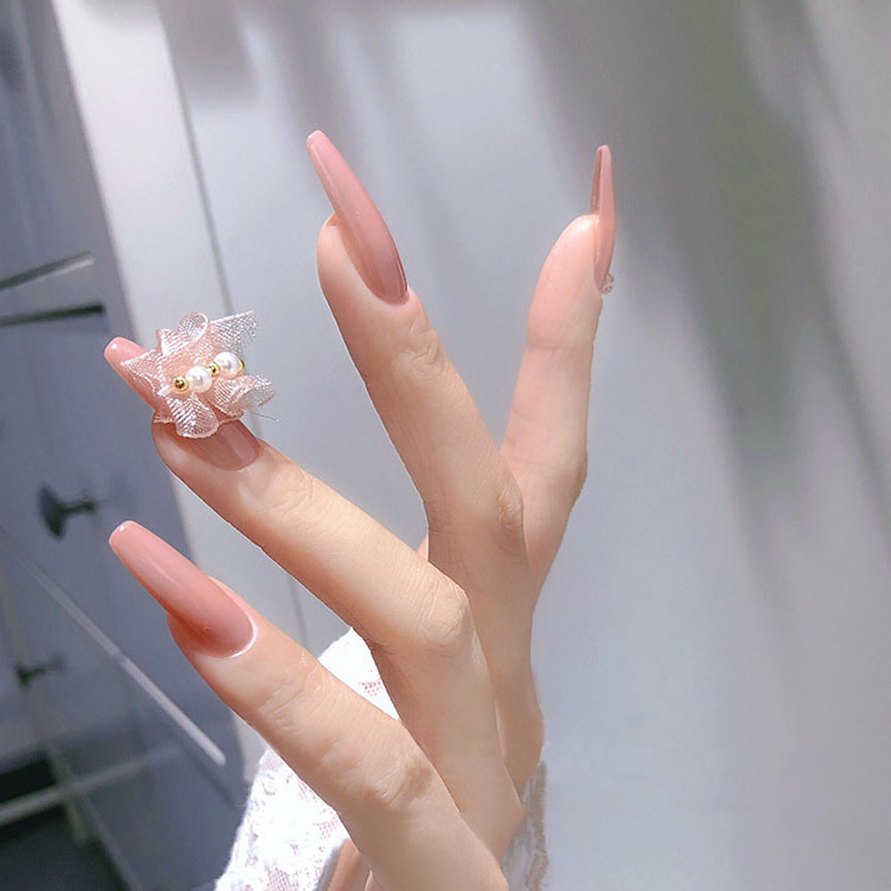 Hộp Phụ Kiện Hạt Ngọc Trai 3d Trang Trí Móng Tay