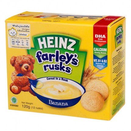 Bánh quy ăn dặm Heinz Farley's Rusks 120g cho bé ăn dặm từ 6 tháng tuổi. Date 8/2022 - Sweet Baby House