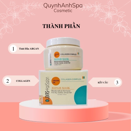 Kem Ủ Tóc Olexrs Collagen, Chống Gãy Rụng, Phục Hồi Tóc, Giúp tóc siêu mềm mượt, 500ml quynhanhspa20