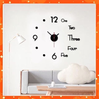Đồng hồ dán tường 3D cao cấp trang trí, decor phòng