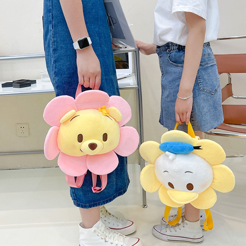 Cute Backpack Plush School Bag for Teenagers Youth Rucksack Student Casual Daypack Female Book Bags