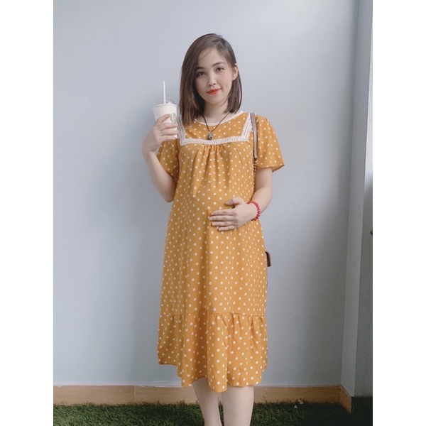 [XẢ KHO LẺ SIZE ] Váy Bầu Thiết Kế Xịn Chuẩn Đẹp- Xả Size M cho mẹ bầu từ 53kg - 67kg