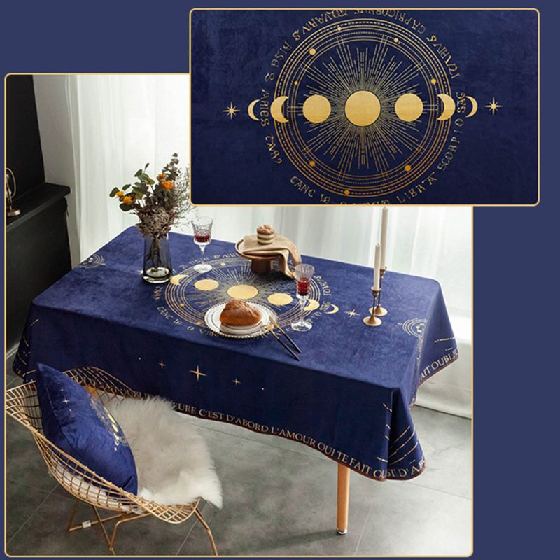 Khăn Trải Bàn Hình Chữ Nhật Chống Thấm Nước Phong Cách Vintage Châu Âu Ốp