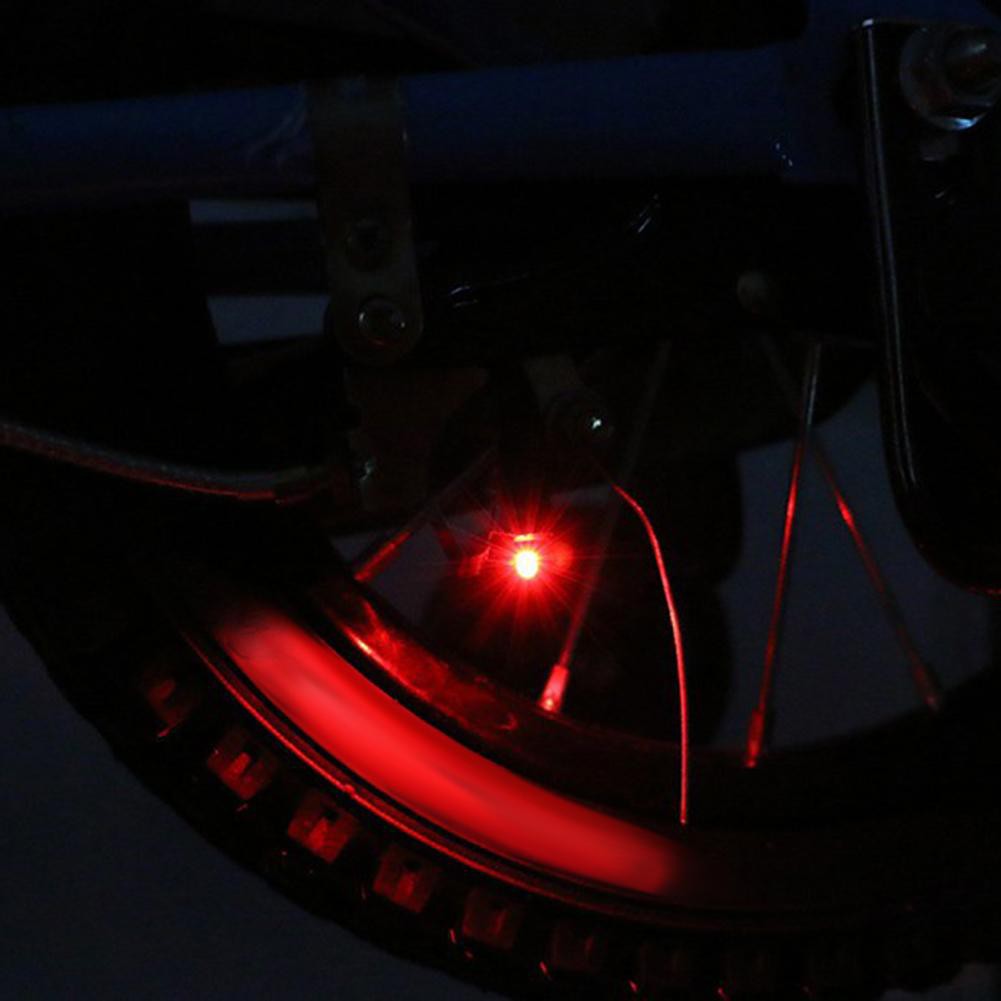 Đèn LED phanh mini chống thấm nước cảnh báo an toàn gắn đuôi xe đạp màu đỏ tiện lợi
