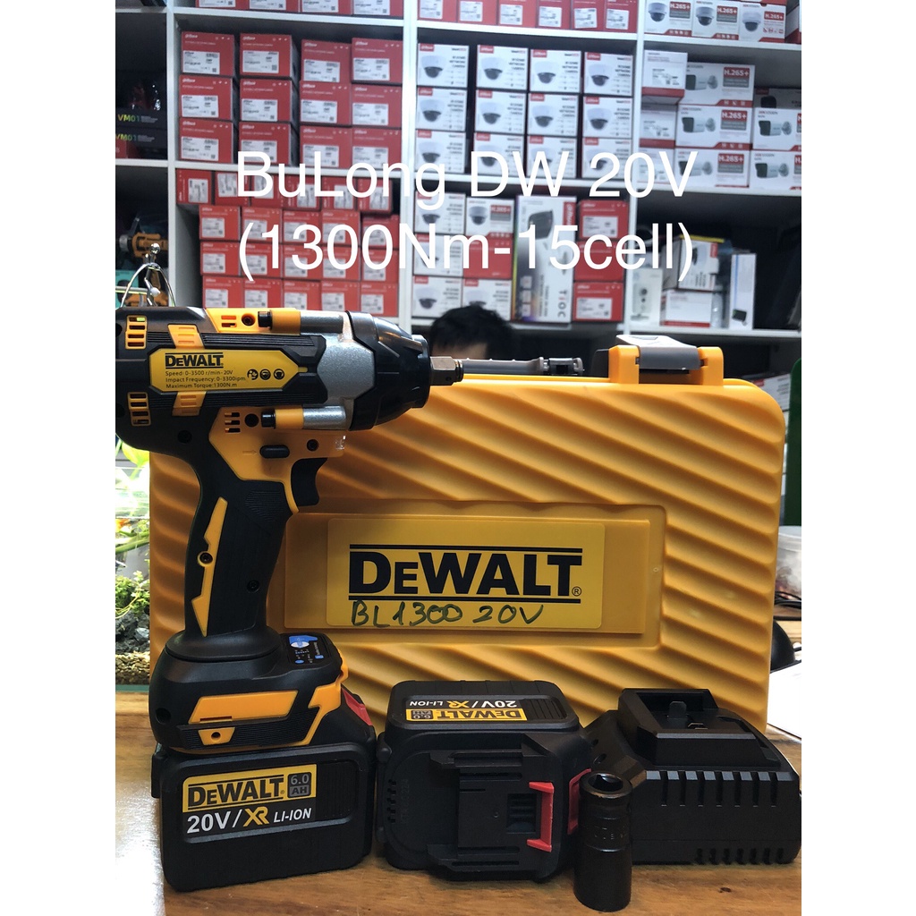 Máy Siết Bu Lông DW 20V  2pin, lõi đồng, không chổi than