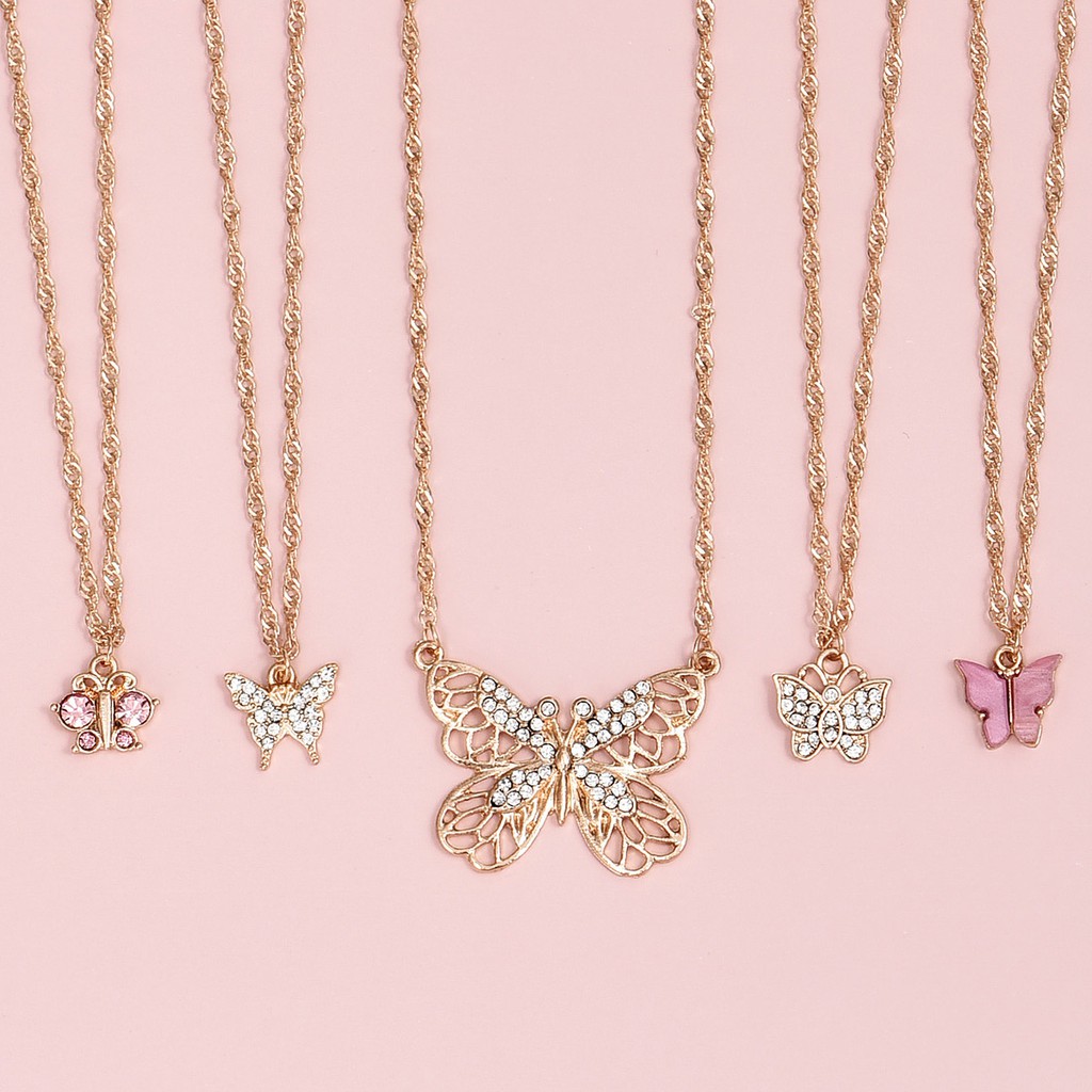 Bộ 5 Vòng Cổ Choker Nhiều Kích Cỡ Thời Trang Cá Tính Sang Trọng Cho Nữ