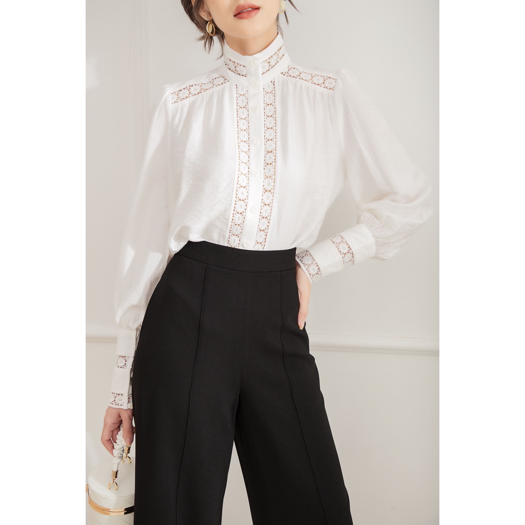 SÒ VINTAGE - DRIC Quần ống rộng túi xéo