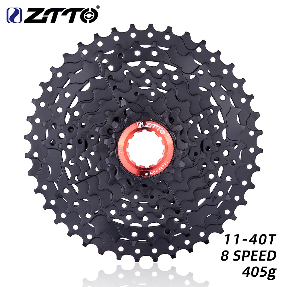Líp sang số ZTTO 8 tốc độ màu đen 11-40T 8S M410 X4 dành cho xe đạp leo núi MTB