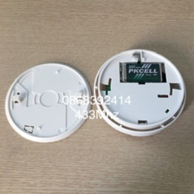 Cảm biến báo khói không dây 433Mhz cho báo động trung tâm và cmaera wifi