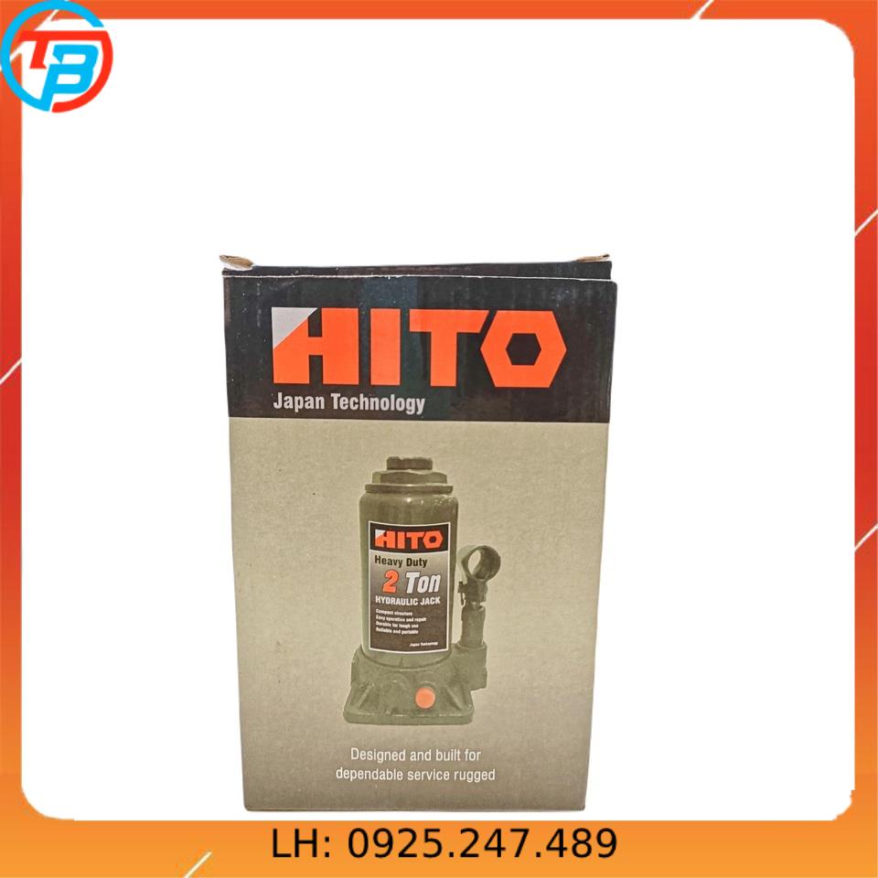 Kích thủy lực Japan Nhật HITO 2 Tấn CÁP THÉP Thái Bình VinàN