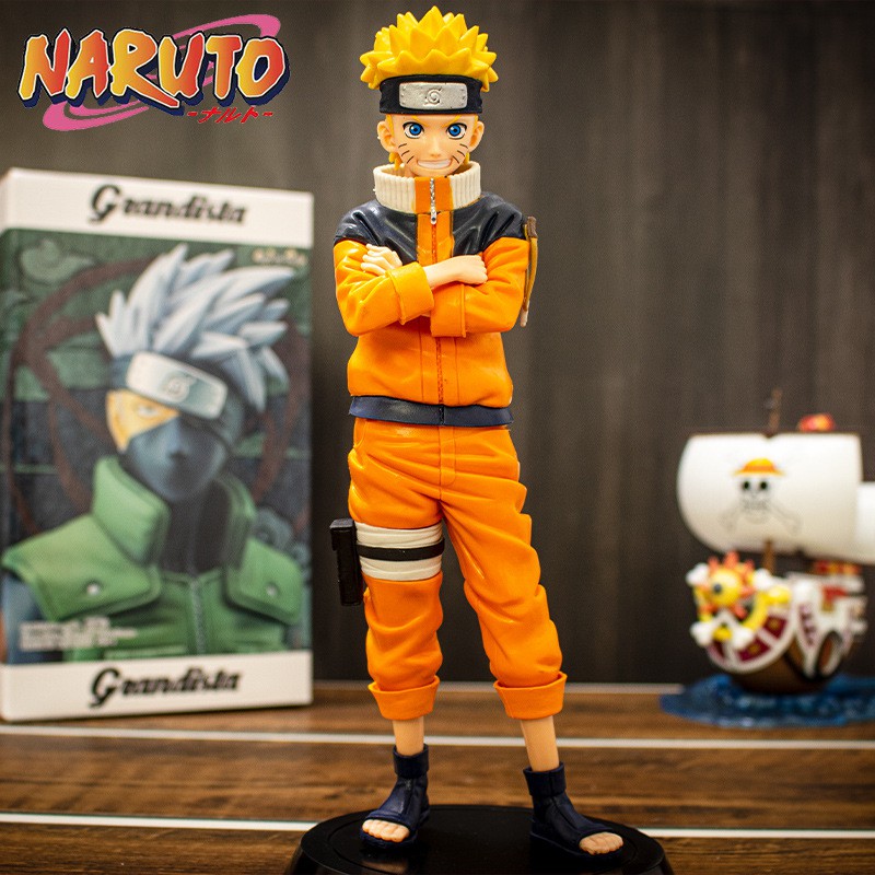 Mô Hình Nhân Vật Naruto Uzumaki Tóc Vàng- Mô Hình Naruto Nhựa PVC 25Cm