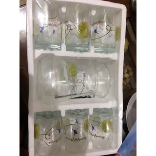 Bộ bình cốc thủy tinh hàng đẹp(1 bình + 6 cốc)