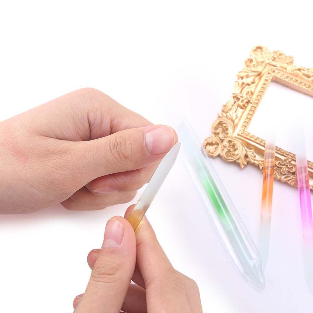 Bộ Dụng Cụ Đánh Bóng Móng Tay Không Trượt Màu Sắc Tuyến Tính Bền Bỉ