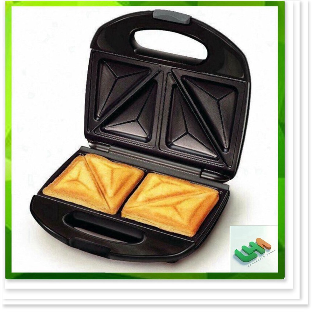 Máy nướng bánh mỳ sandwich Nikai nhanh gọn, tiện lợi (ảnh thật)