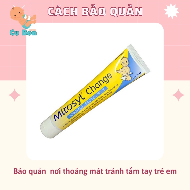 Kem Mitosyl Change Pháp 145g cho da hăm tã côn trùng cắn cho bé và người lớn