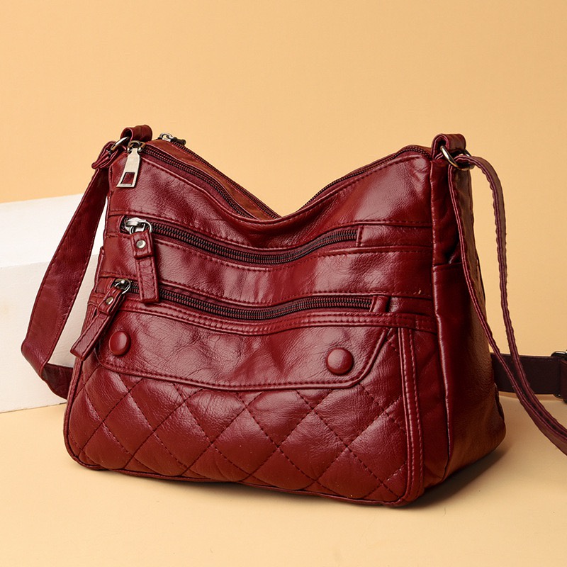 Túi Đeo Chéo Nữ Da Mềm Nhiều Ngăn Kiểu Mới Dành Cho Chị Em Công Sở