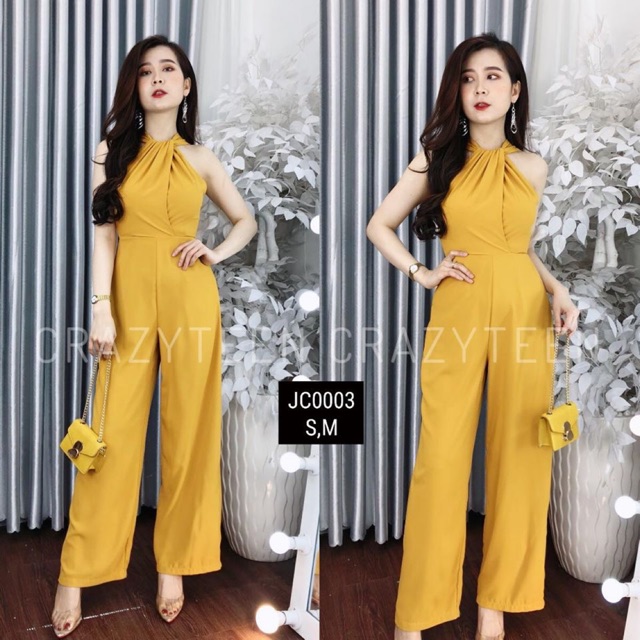 Jumpsuit cổ yếm Thailand