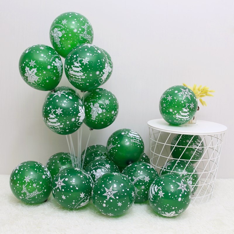 Bong Bóng Latex Hình Ông Già Noel / Tuần Lộc / Cây Thông Trang Trí Giáng Sinh