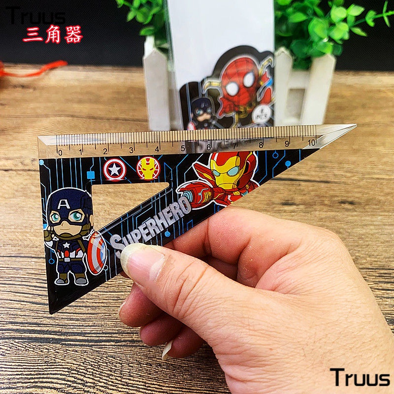 Disney Bộ Bốn Thước Đo Góc Hình Người Nhện / Người Nhện Hoạt Hình Dễ Thương Cho Học Sinh Tiểu Học MRD1
