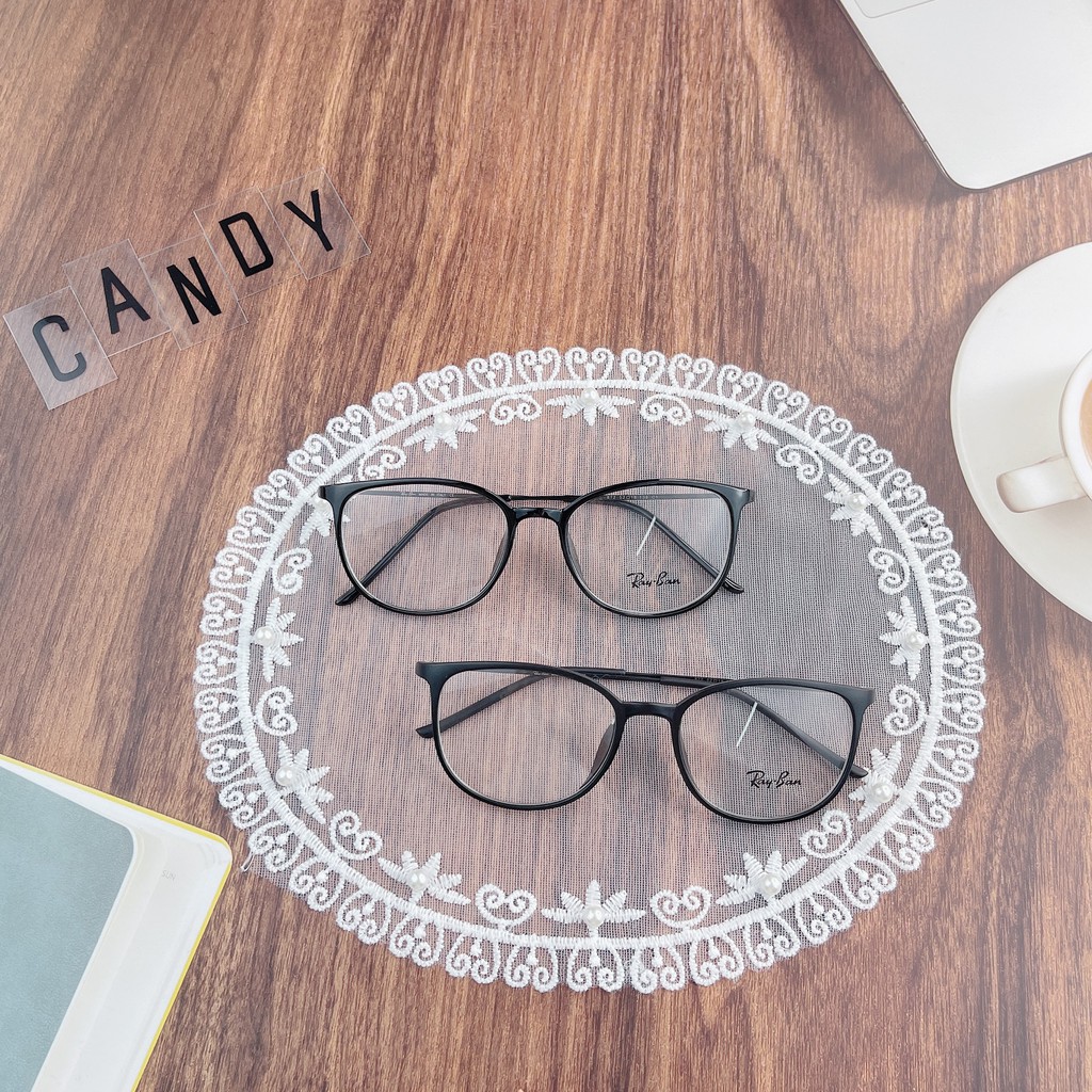 Gọng kính cận tròn càng kính kim loại 872 – Tiệm kính Candy
