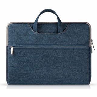 Túi chống sốc Laptop, Macbook cao cấp 13 inch có quai xách cặp(Xanh Navi)