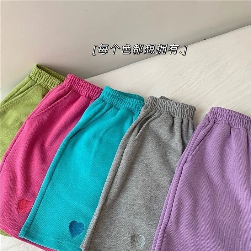 Quần ngắn ống rộng Thêu Họa Tiết Thời Trang Dành Cho Nữ