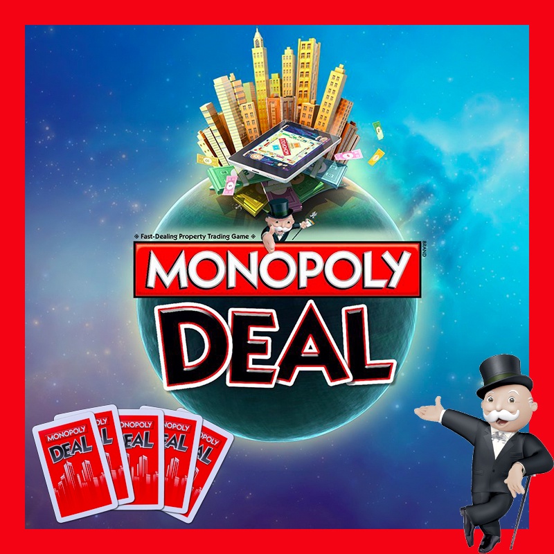 Bộ Thẻ Trò Chơi Monopoly Deal Vui Nhộn Bằng Tiếng Anh